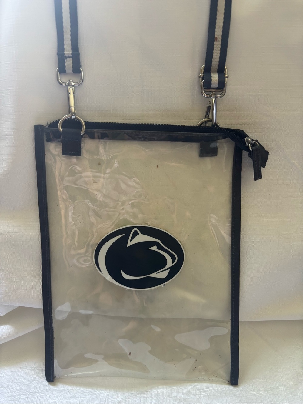 Clear Penn State Crossbody Belt Bag